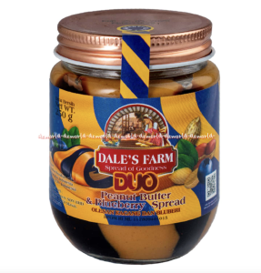 Dales Farm 250gr Duo Peanut Butter & Chocolate Duo Peanut Butter & Blueberry Spread Selai Rasa Buah Blueberi