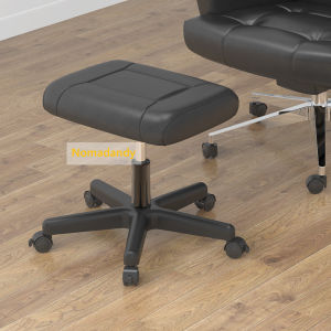Height Adjustable Leg Rest Ottoman Ergonomic Chair Stool with Lockable Castors Sofa Ottoman Office Nap Stool