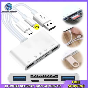 Winnereco 5-In-3 Memory Card Reader No APP Requires SD Card Reader Multi Smart Card Readers For iPhone PC Accessories