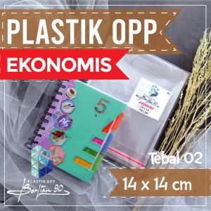 Plastik Opp 14x14 Cm 02 Micron / Plastik Lem / Plastik Opp Seal