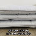 Nệm gấp 3 giá rẻ 1m 1m2 1m4 1m6 1m8 Dài 2m | Topper nệm bông xuất Nhật cao cấp trải sàn. 