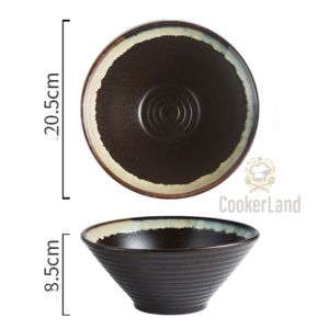 Noodle Soup Bowl Ceramic Simple Household Porcelain Rice Ramen Bowl/Restaurant/Ins Style/Gift