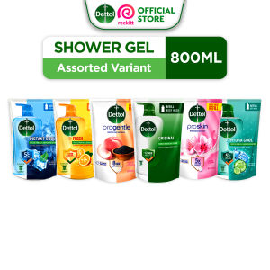 Dettol Shower Gel Body Wash Assorted Variant 800ML Refill