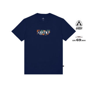 Aerostreet T Shirt Octo Navy - Kaos T-Shirt Tshirt AAAAA
