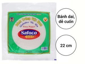 Bánh tráng SAFOCO 22cm - Thùng 20 gói mỗi gói 300gr.