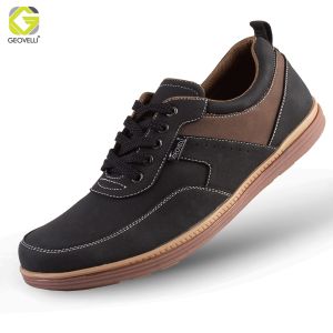 Gvl Geovelli Sepatu Casual Pria Bertali Original 1976 Bridge Natural Hitam Kombinasi Kerja Formal Santai 39-43