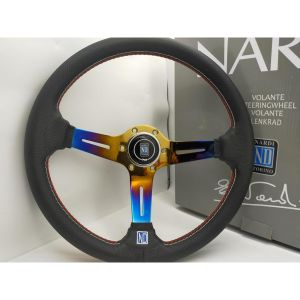 Titanium Blue Nardi Leather Sport Steering 14 inci (New style) 8917B-CB_YL