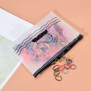 🔥Hutyet👍 Printed Zipper Pouch Sealed Dustproof Packaging Panties Socks Hair Accessories 21*14cm Big Size