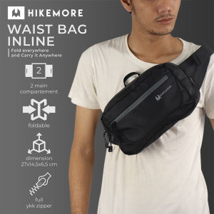 BISA COD / BAYAR DI TEMPAT || Tas Sepeda Selempang Waistbag Lipat Pria Hikemore Inline Terbaru