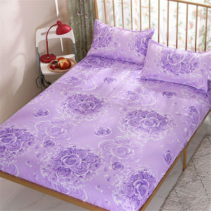 Bestenrose Fitted Sheet Bedsheet Cotton Fitted Sheet Twin Queen King 3.5/5/6feet size Printed Bed Sheet