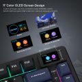 Womier S-K80 Black 75% Mechanical Gaming Keyboard with Color OLED Display Keyboard Hot Swap Keyboard Gasket Mount RGB Custom Keyboard. 