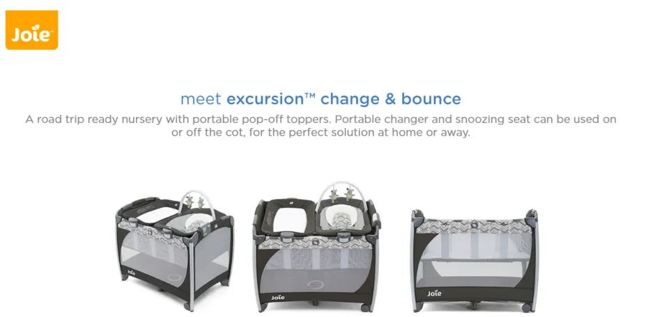 Joie Excursion Change and Bounce (Baby Crib with Diaper Changer