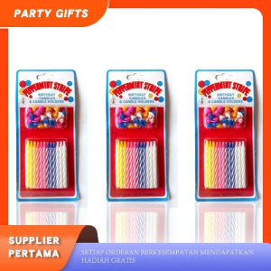 Lilin Ulang Tahun Birthday Candle Lilin Peppermint Ulang Tahun Isi 24