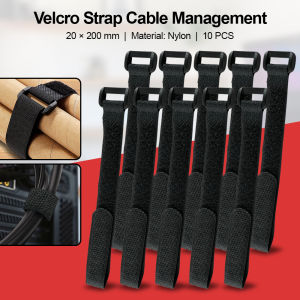 Pengikat Kabel Velcro Strap Cable Organizer Nylon 10 PCS