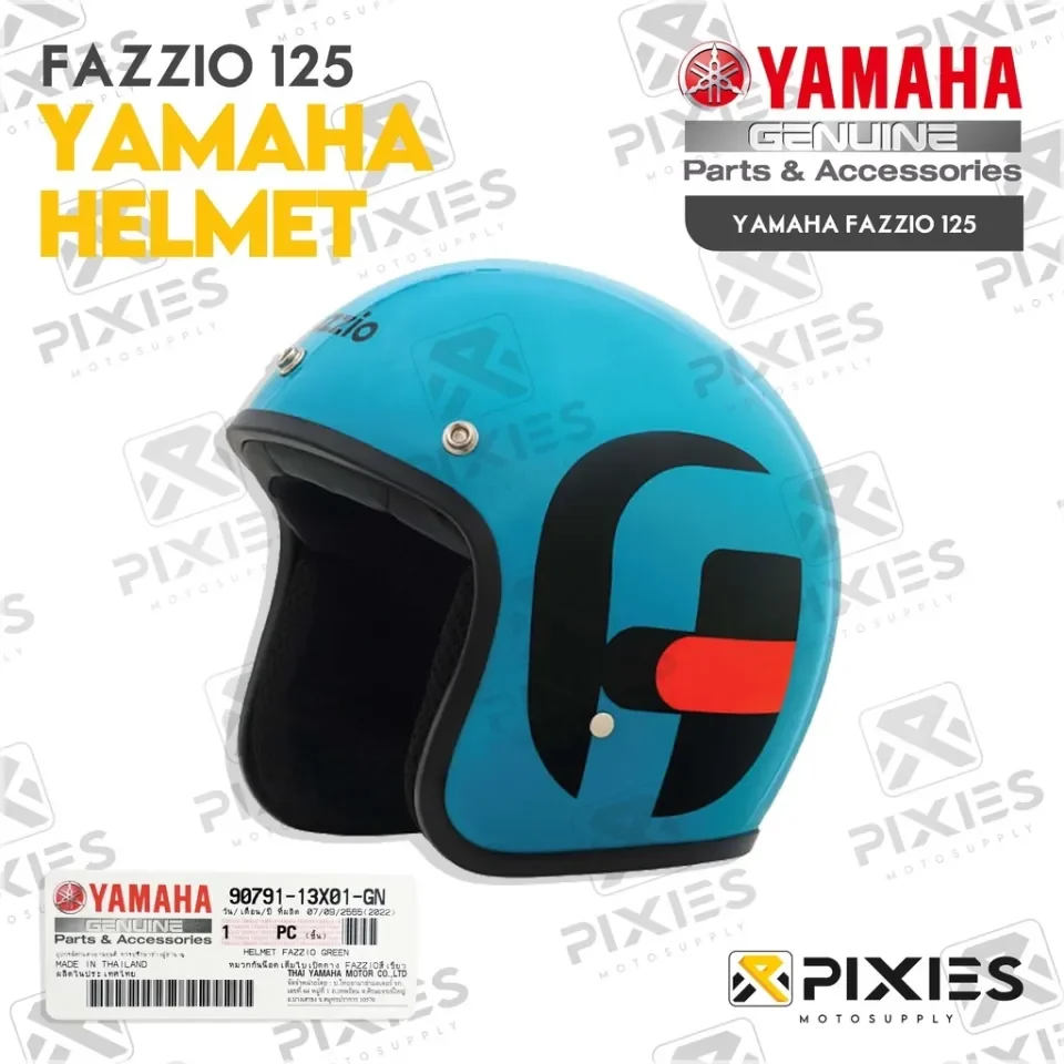 Helm yamaha hot sale half face