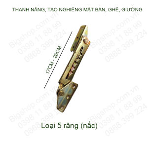 Tay nâng hoặc tạo độ nghiêng mặt bàn ghế giường làm bằng thép mạ chống gỉ
