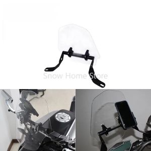 Hanson8 Motorcycle Electric Vehicle Modification Accessories Thickened Universal Aluminum Alloy Bracket + Front Windshield Windproof Tra 5B9Z4