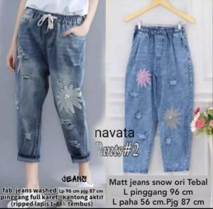 Celana Jeans Wanita Bordil Bunga Celana Boyfriend Celana Jeans Wanita Terbaru Best Seller Cod