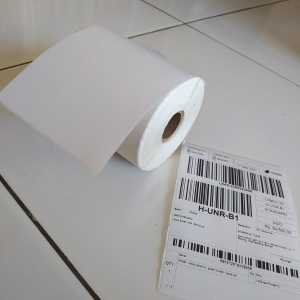Kertas Sticker Stiker Termal Putih PREMIUM Berkualitas Murah Isi 500 pcs 100 mm x 150 mm Jualan Online Olshop Onlen