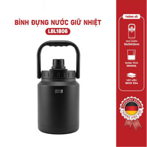 Bình Đựng Nước Giữ Nhiệt Lebenlang LBL1806 1900ml Bình Nước Thể Thao Inox 304 Có Quai Xách Cao Cấp