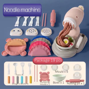**Malaysia Seller** 19pcs Noodle Maker Machine Plasticine Play Dough Clay Art Dumpling Ice Cream Pretend Playset clay toys