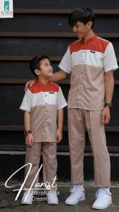 Setelan Baju Koko Anak & Remaja Lengan Pendek 6-16 Tahun Pakaian Baju Muslim Anak Koko Kurta Harist