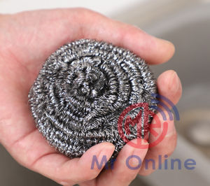 Stainless Steel Wire Ball Sponge / Cleaner Cleaning Ball Kitchen Dapur / Scrubbing Sponge Scrubber Star Kitchen Cleaning