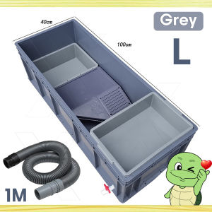 Extra Large Turtle Tank Dedicated Tank With Drainage Water Land Terrace Turtle Breeding Villa Turtle Tank Feeding Box