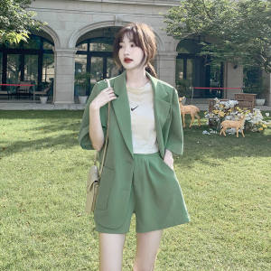 IELGY short-sleeved suit thin section 2022 summer new casual Korean version for women