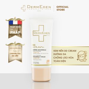 Kem chống nắng SPF50 PA+++ kết hợp trang điểm và dưỡng da làm đều màu da chống lão hóa DermEden DD Cream 50ml