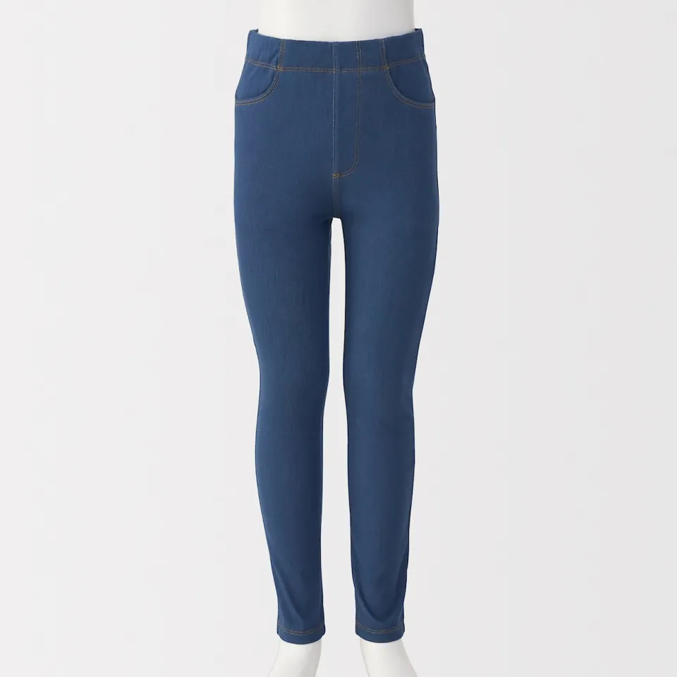 MUJI Kid Jersey Stretch Denim Look Leggings Pants Lazada Singapore