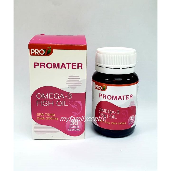 PROMATER OMEGA3 FISH OIL 30'S for Pregnant, Breastfeeding Women And