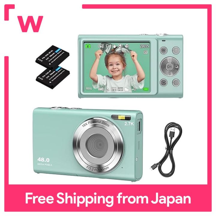 STUOGYUM Digital Camera Auto Focus Digital Camera 48-Megapixel  FHD1520P Recording with 700mAh Batteries 16x Zoom Webcam Shaky Camera  Face