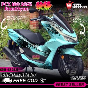 COD Sticker Decal Full Body Honda PCX 160 2025 Cbs Abs RoadSync Sticker Full Body Pcx 2025 Gambar Hayabusa Racing Pcx 2025 Hayabusa Pcx 2025 Motif Hayabusa SRBWS 25.16