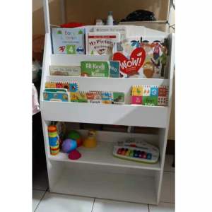 Happy Kiddos #823 Montessori Bookshelf Organizer for Kids Book Storage Rack Toy Organizer for Kids