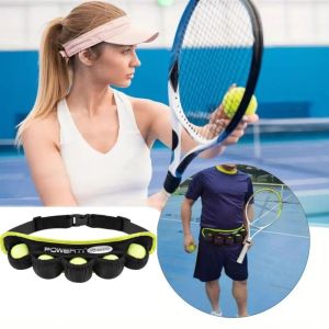 SERAPHYXO Adjustable Tennis Ball Bag Elastic Pouch Fanny Pack Waist Bag Tennis Multifunctional Racket Sports Tennis Balls Holder Running Cycle