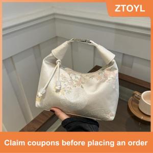 【ZTOYL】 Mới Trung Quốc Phong Cách Mỹ Thêu Phụ Nữ Túi Xách 2025 Mùa Hè Thời Trang Vai Túi Crossbody Hàng Ngày Đảng Tote Túi Xách Cho Phụ Nữ