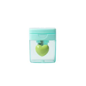 HIV00 With Cover Pencil Sharping Tools 1/2 Holes Transparent Pencil Cutter Cute Drawing Pencil Sharpener Student Stationery