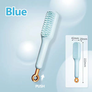 Scalable Anti-static Comb One-Pull Cleaning Hair Comb Scalp Massage Brush 伸缩梳子 头皮按摩清理 Women Curly Straight Thick Hair 不伤发美发梳子家用防静电顺发梳