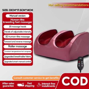 High-Quality Foot & Leg Massager - Complete System with Kneading & Heat Functions Electric Foot Massage Machine for Relaxation and Pain Relief
