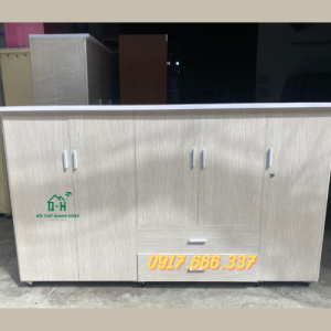 Tủ nhựa quần áo cỡ lớn đa năng màu kem giá rẻ giao nhanh HCM