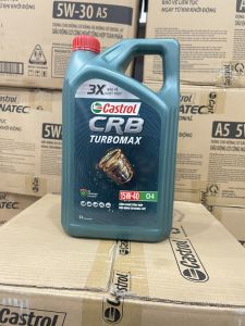 Dầu nhớt Castrol CRB Turbo 5 lít - Nhớt động cơ ô tô tải/xe bán tải/xe máy dầu diesel/tàu ghe - Nhớt cao cấp có turbo