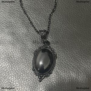 [COD] Modingdue Vampire Bat Necklace Blood Cameo Purple Gothic Jewelry Black Bat Witch Accessories Pagan Alternative Vintage Choker Man