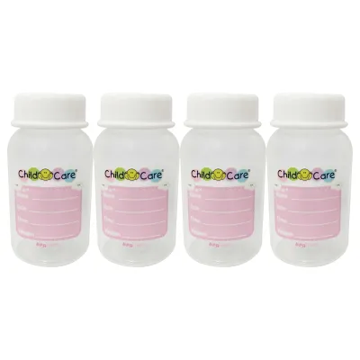 Child Care 4oz Standard Breast Milk Storage Container Set of 4 BPA Free