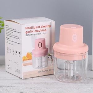 Wireless Electric Garlic Press Garlic Mash Machine 250ml Vegetable Grinder Kitchen Mixer