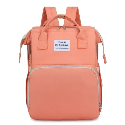 Tas Perlengkapan Bayi Multifungsi 2in1 Kasur Tidur Tas Ransel Diaper Bag / Tas Bayi Multifungsi Tempat tidur lipat Baby diapers bag Perawatan tas Perlengkapan Ransel Backpack You Are My Sunshine