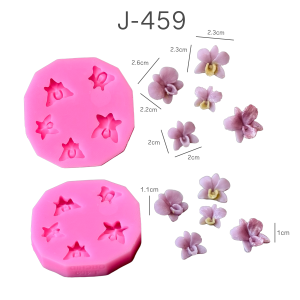 แม่พิมพ์ขนม สงกรานต์ ดอกไม้ไทย ขันเงิน ขวดน้ำอบ อัพเดตลายใหม่J-459 กล้วยไม้