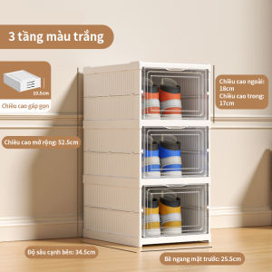 Hộp Đựng Giày & Kệ Để Giày AIODIY - Nhựa Dày Dặn Thiết Kế Gấp Gọn Thông Minh Đa Năng Cho Giày Bóng Rổ & Phụ Kiện | Chống Bụi Chống Ẩm