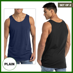BUY 1 TAKE 1 MENS TANK TOP SANDO (TNKT) PLAIN - Lightweight workout tank top muscle athletic tank tops for men Gym wear Sportswear New Fashion Trend Korean Design
