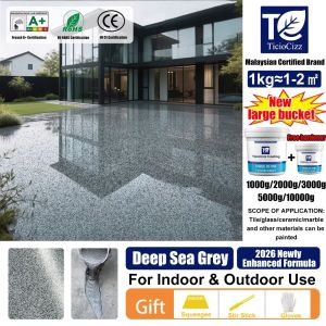 🏆10KG/bucket🏆10-in-1epoxy flake coating epoxy floor coating epoxy floor paint waterproof tile coating durable 99year